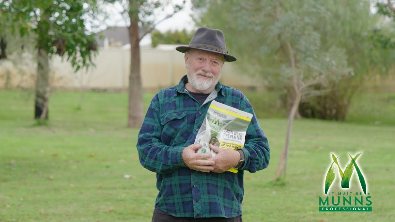Prevent lawn weeds for up to 6 months with Munns Lawn Weed Preventer!