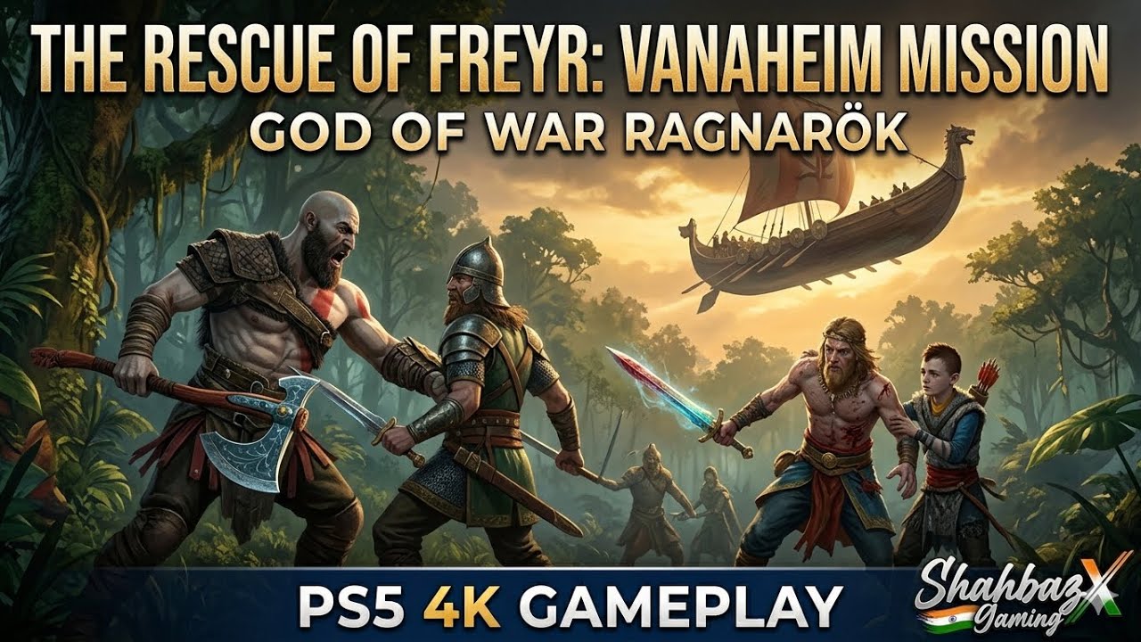 The Rescue of Freyr: Vanaheim Mission | God of War Ragnarök | PS5 4K Gameplay