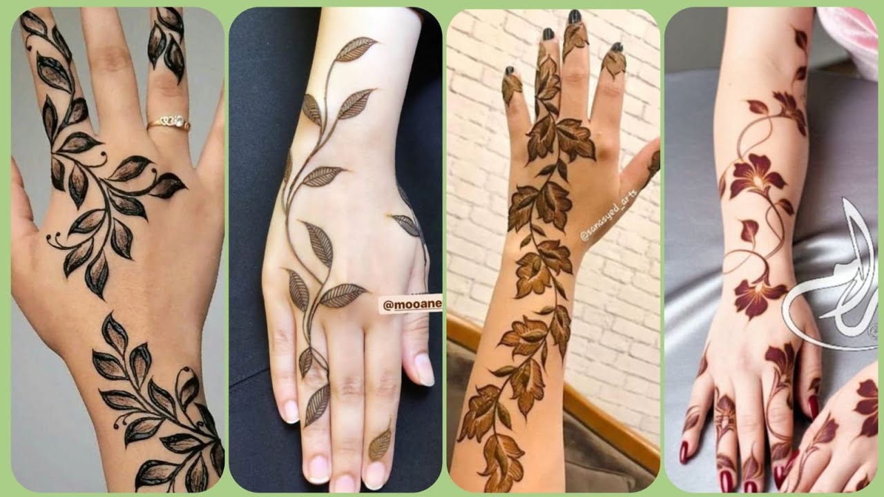 Stylish Back Hand Leaf Mehndi Design 2026/Elegant & Trendy Henna/Back Hand Henna Ideas/mehndi design