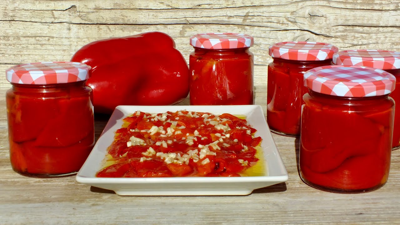 Pimientos Asados y como CONSERVARLOS Consejos