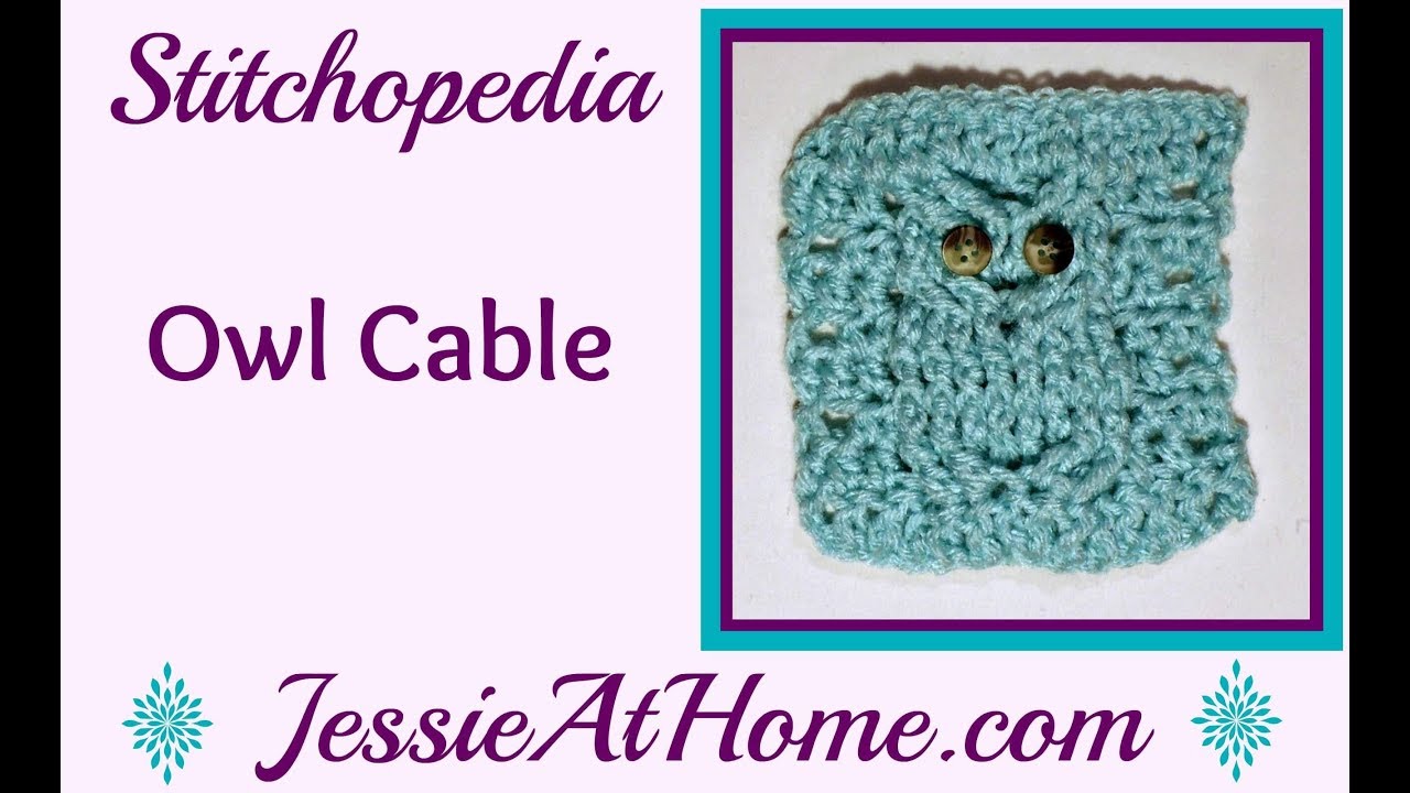 Stitchopedia   Crochet Owl Cable