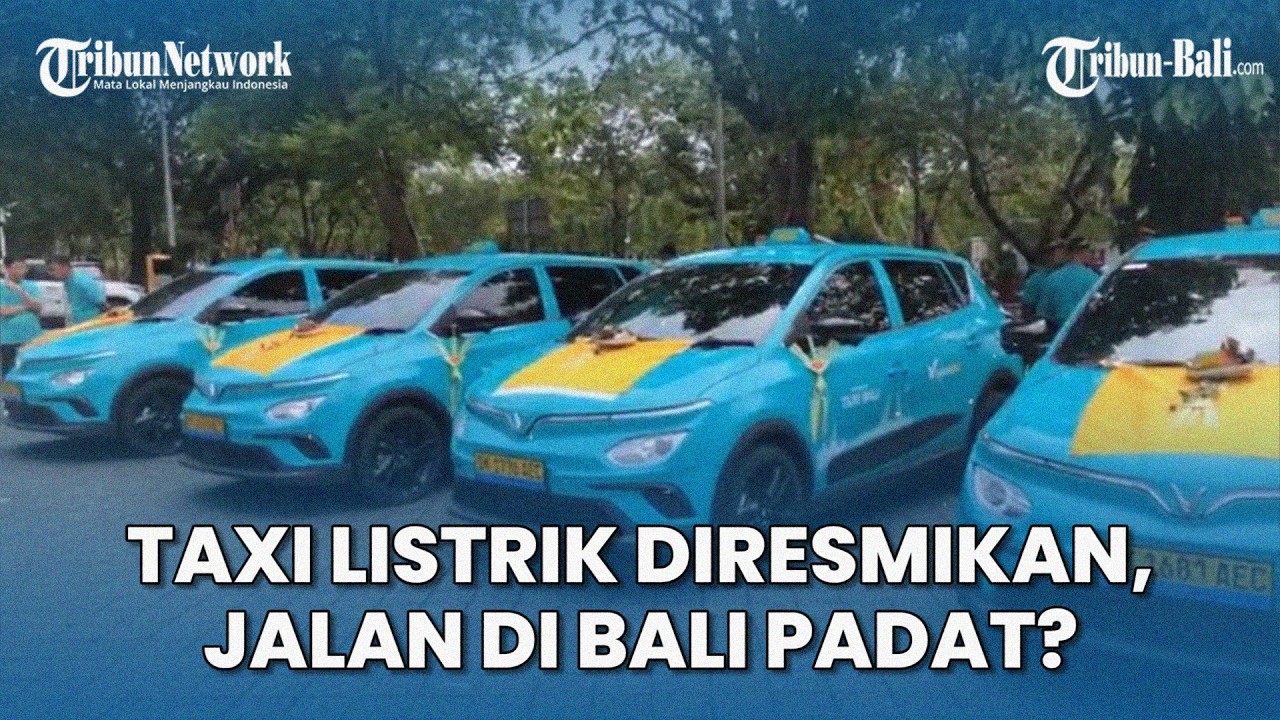Tepat HUT Kota Denpasar, Taxi Listrik Diresmikan, Tambah Kepadatan Jalan Di Bali?