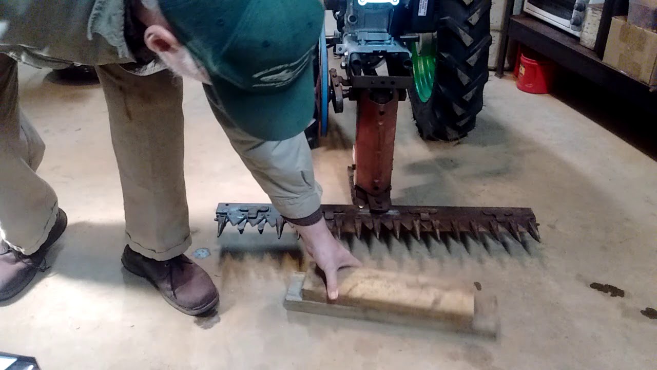 David Bradley setting cutting bar height