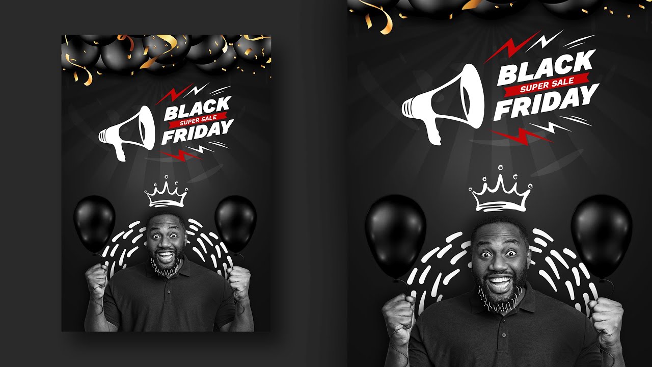 Black Friday | Poster Design | Photoshop Tutorials