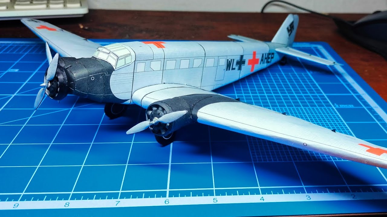 Junkers JU-52    #papercraft #papermodel