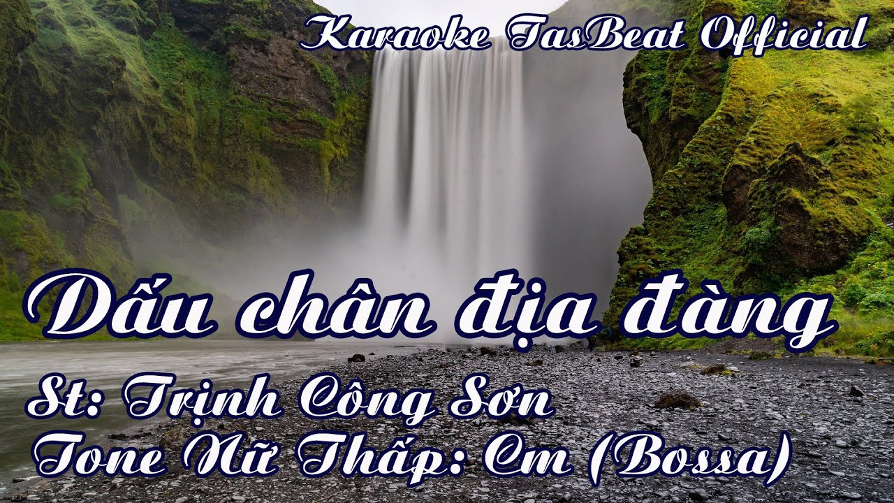 Karaoke Dấu Chân Địa Đàng (Bossa) Tone Nữ Thấp | TAS BEAT