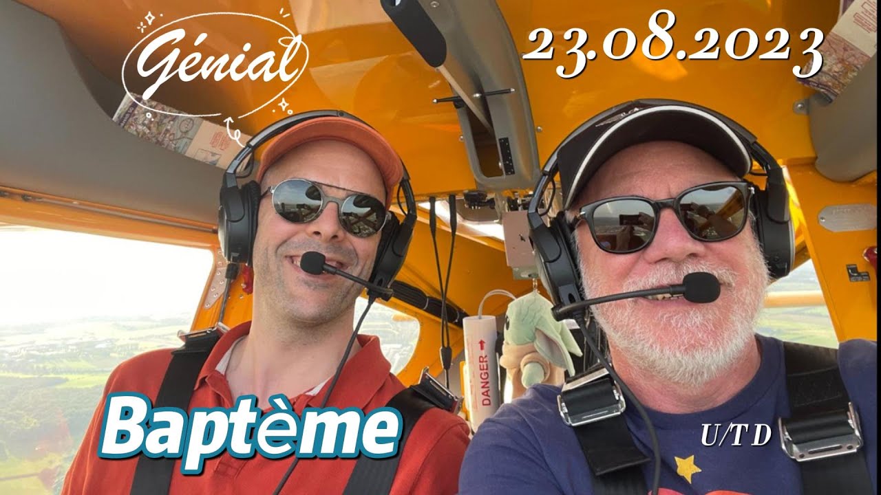 Baptème de Sophie et Jean-Luc dans l'Aeroprakt A32