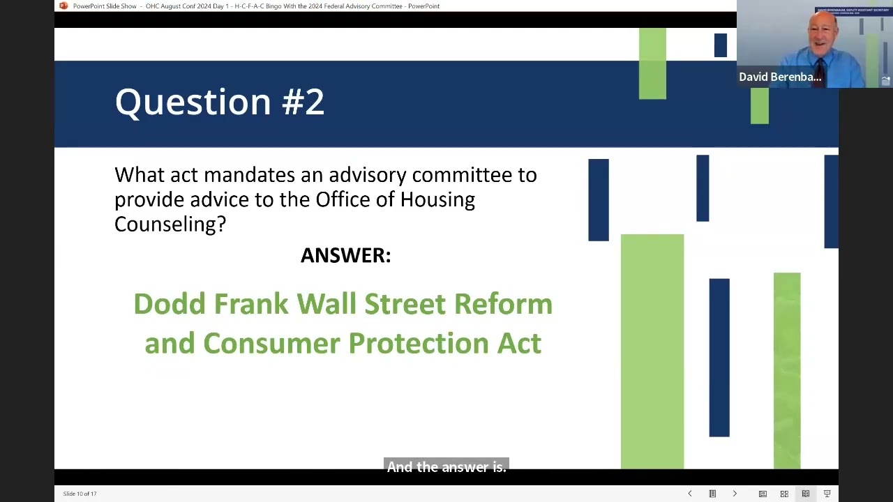 2024 OHC Community Conference:&nbsp;HCFAC Bingo with the 2024 Federal Advisory Committee