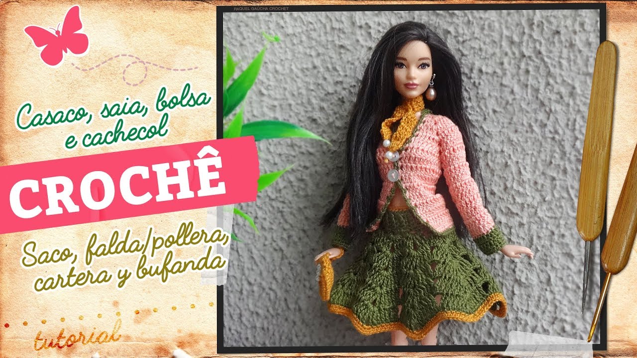 Look Completo de Crochê para Bonecas