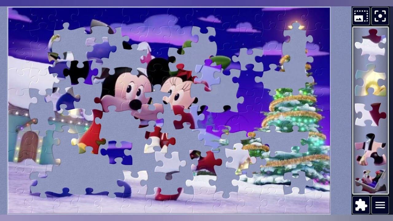 Cute Mickey Mouse Chirstmas🎄🧨🎊🎁🎉🎊🎀🐹🐹✨️💜//jigsaw puzzles🧩🧩//jigsaw pyzzlez jounrney🧩🧩//puzzlesArt🧩🧩//