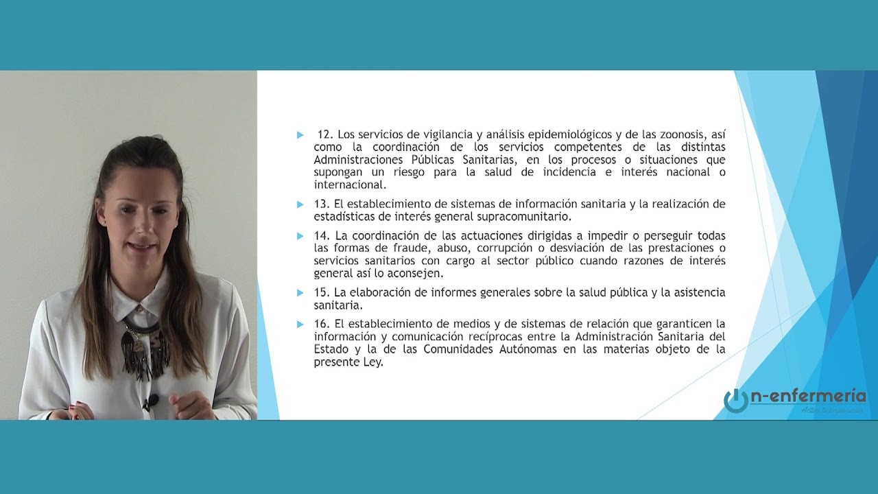 LEY GENERAL DE SANIDAD TÍTULO 2  PARTE 1   On enfermería