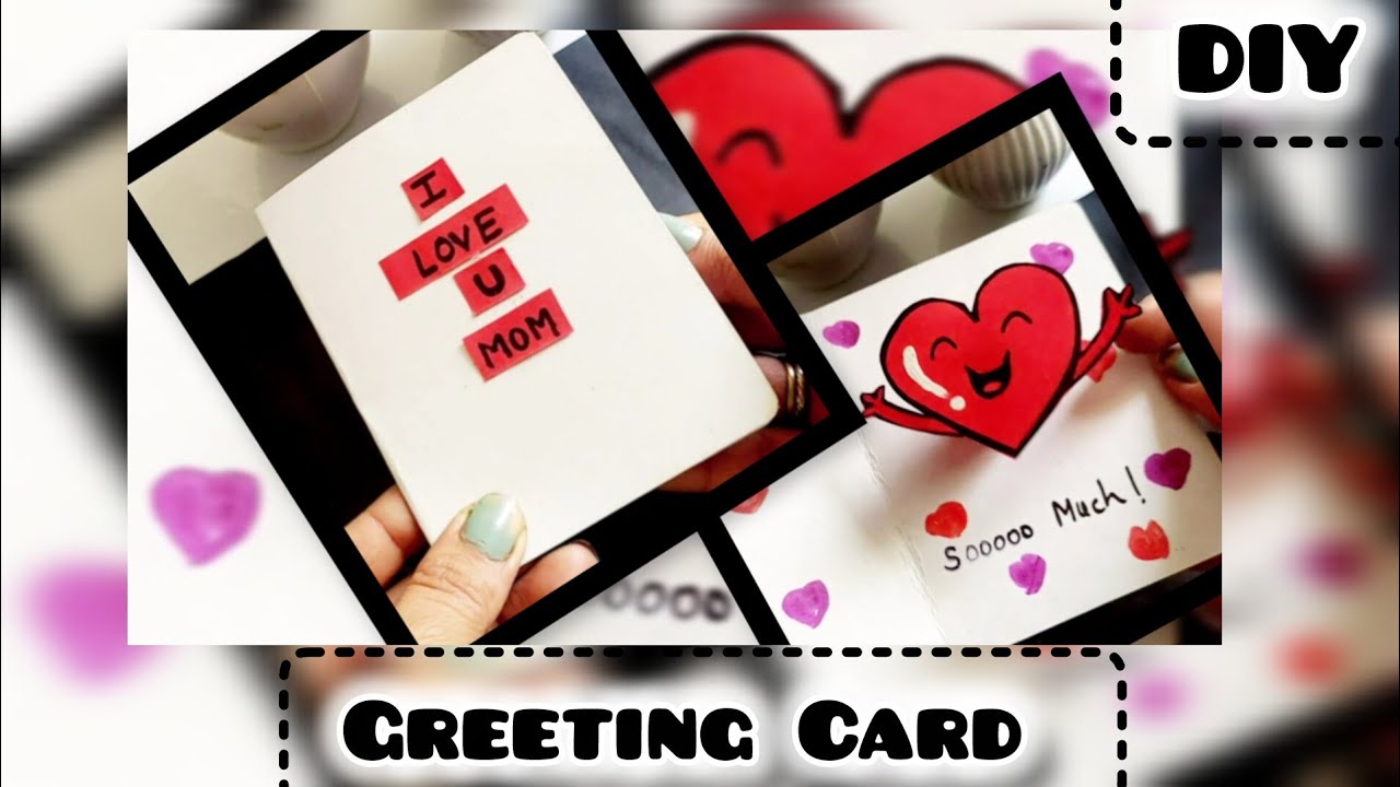 Handmade Greeting Card❤️✨️💕 // Greeting Card DIY //  Easy art and craft #papercraft