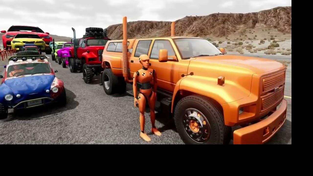 Big and Small Cars Vs Giant pit | Lri Gamming 