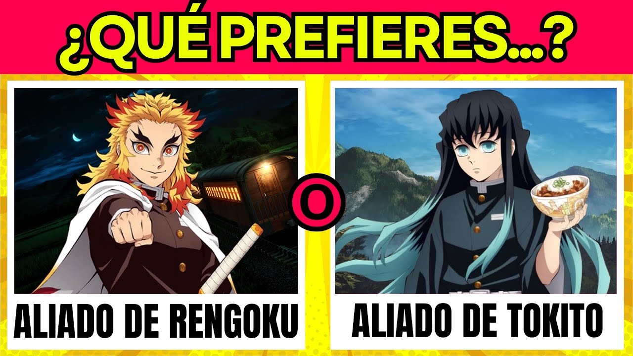 ¿Qué Prefieres? 👺⚔️ Edición Demon Slayer: Kimetsu No Yaiba | Trivia de Kimetsu no Yaiba ✅
