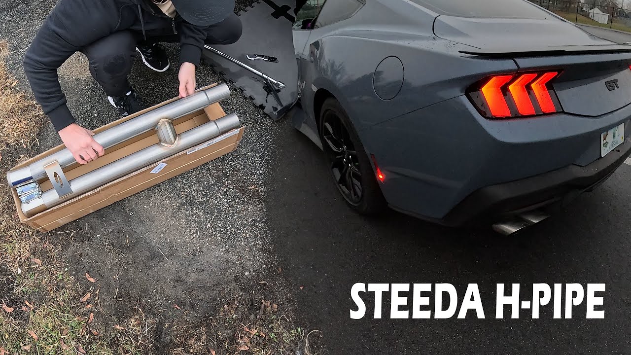 Steeda H-Pipe на Mustang GT 2024 года — установка и первые впечатления