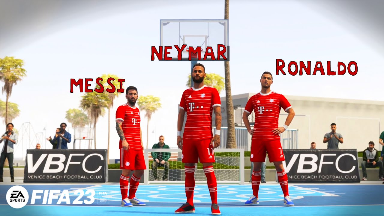 FIFA 23 VOLTA - Neymar Ronaldo Messi vs Antony C. Eriksen T. Malacia - VOLTA 3v3 - FCB vs MUN - PS5&trade;