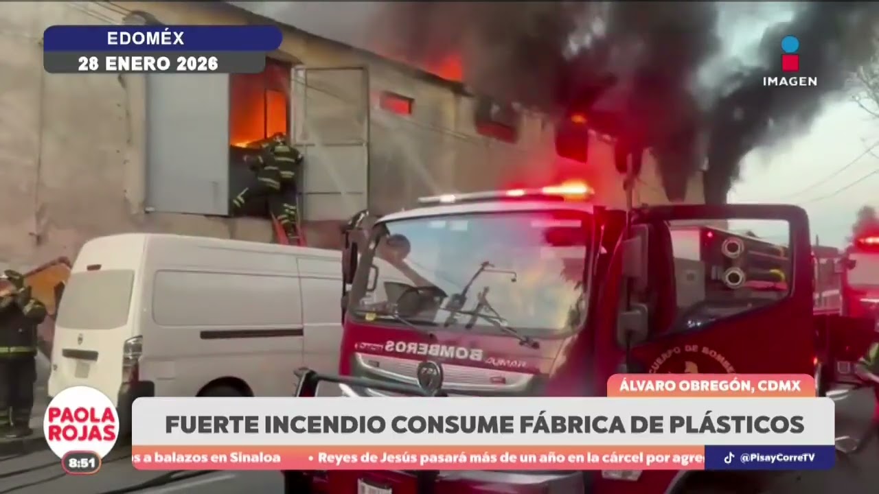 Bomberos sofocan fuerte incendio en Álvaro Obregón | DPC con Paola Rojas