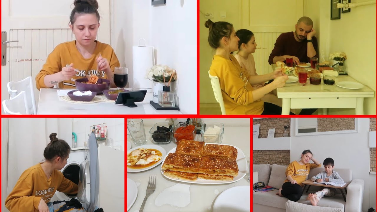 TEK BAŞIMA İFTAR YAPTIM😊KIZIM SAHURA KALKTI💕GECE GECE ÇÖREK YAPTIM👍1 NİSAN ŞAKASI MI😂SAHURDAN İFTARA