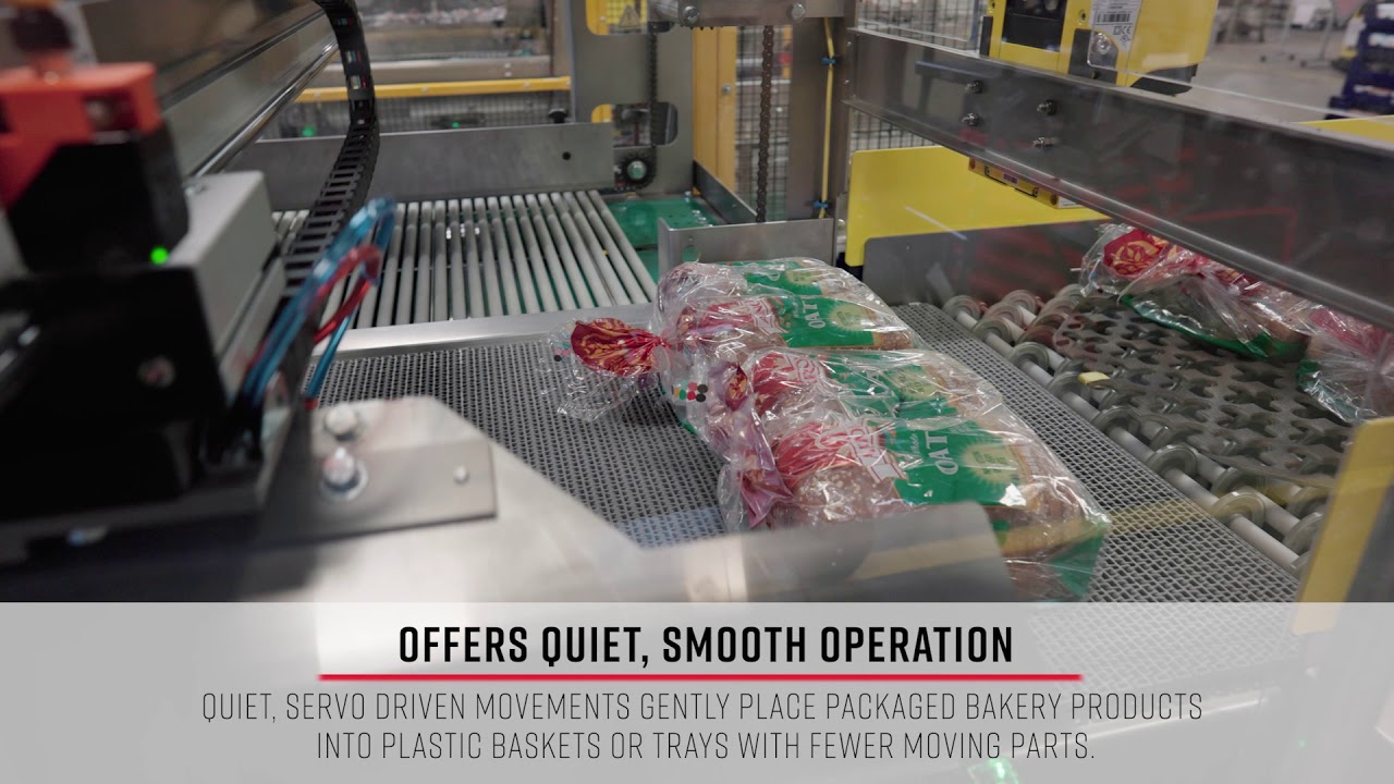 Product Orientor Loader for Baked Goods