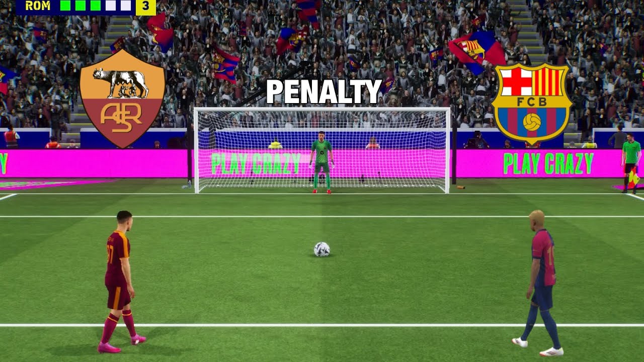 FC BARCELONA vs ROMA PENALTY SHOOTOUT | FCB VS ROM MATCH | HIGHLIGHT