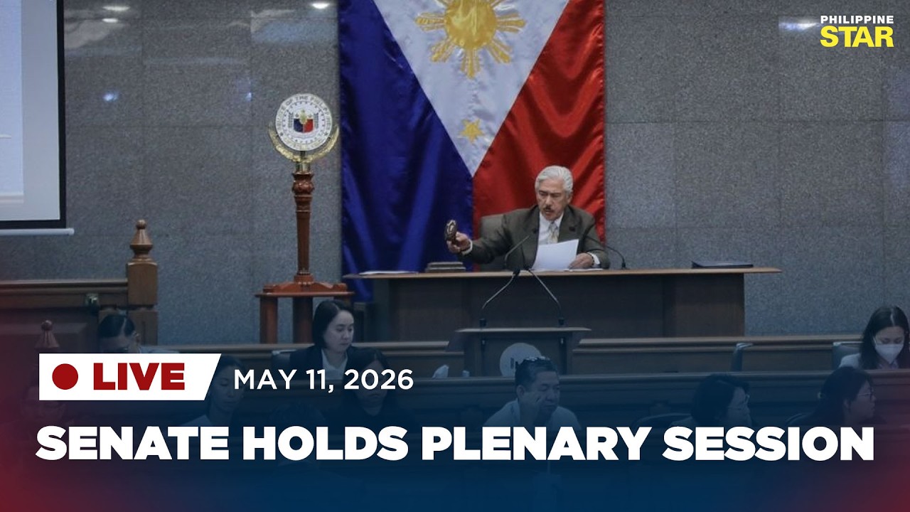 LIVESTREAM: Senate holds plenary session (May 11, 2026)