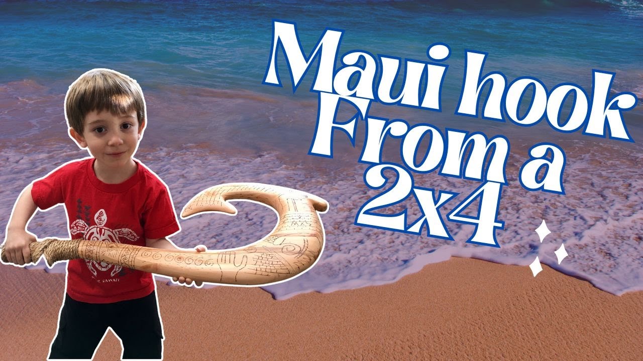 Make a Kid Size Maui's Hook From a 2x4 - Disney's Moana