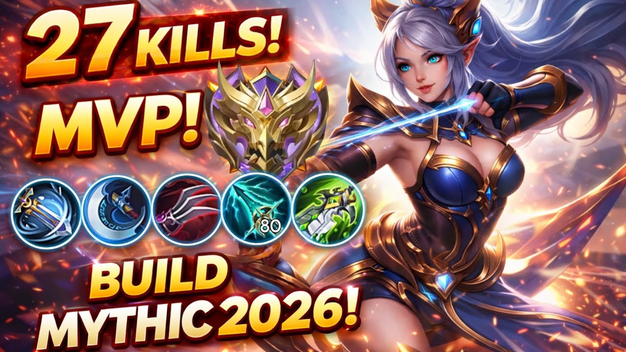 MIYA DESTROYING MYTHIC PLAYERS LATE-GAME (MVP)27 KILLS ~ MobaLegends : 5vs5!