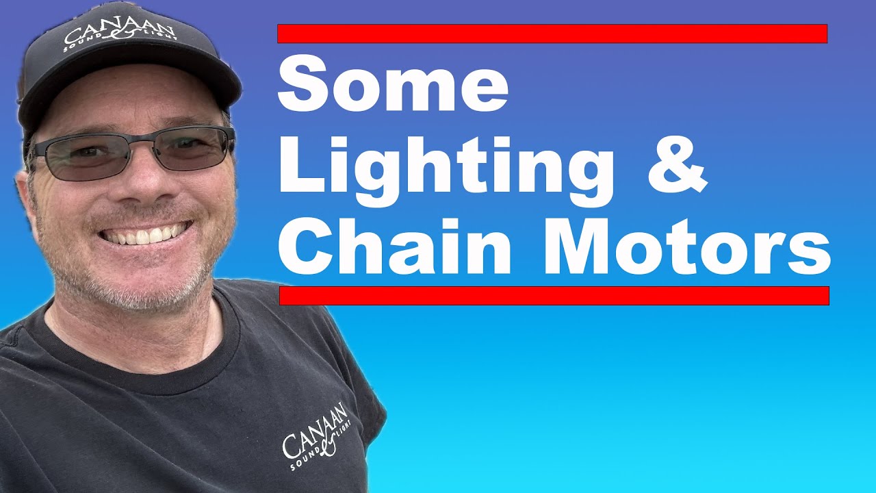 Some concert lighting setup with chain motors