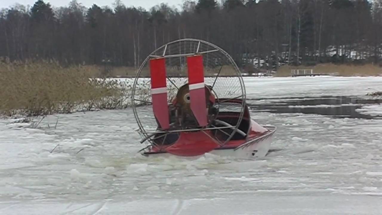 Hydrocopter maiden in water from ice.