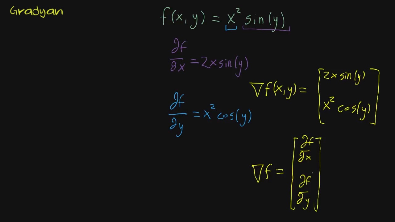 Gradyan (Matematik) (&Ccedil;ok Değişkenli Kalk&uuml;l&uuml;s)