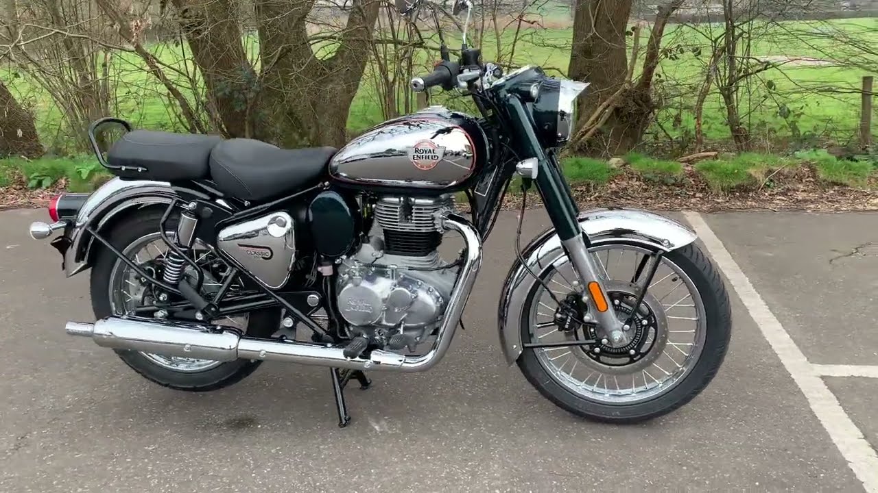 Brand New Royal Enfield Classic 350 in Chrome and Emerald Green