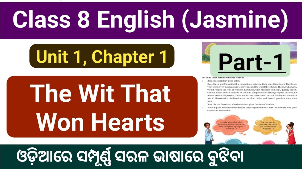 Class 8 English Chapter 1 | The Wit That Won Hearts | Class 8 English Chapter 1 Question Answer