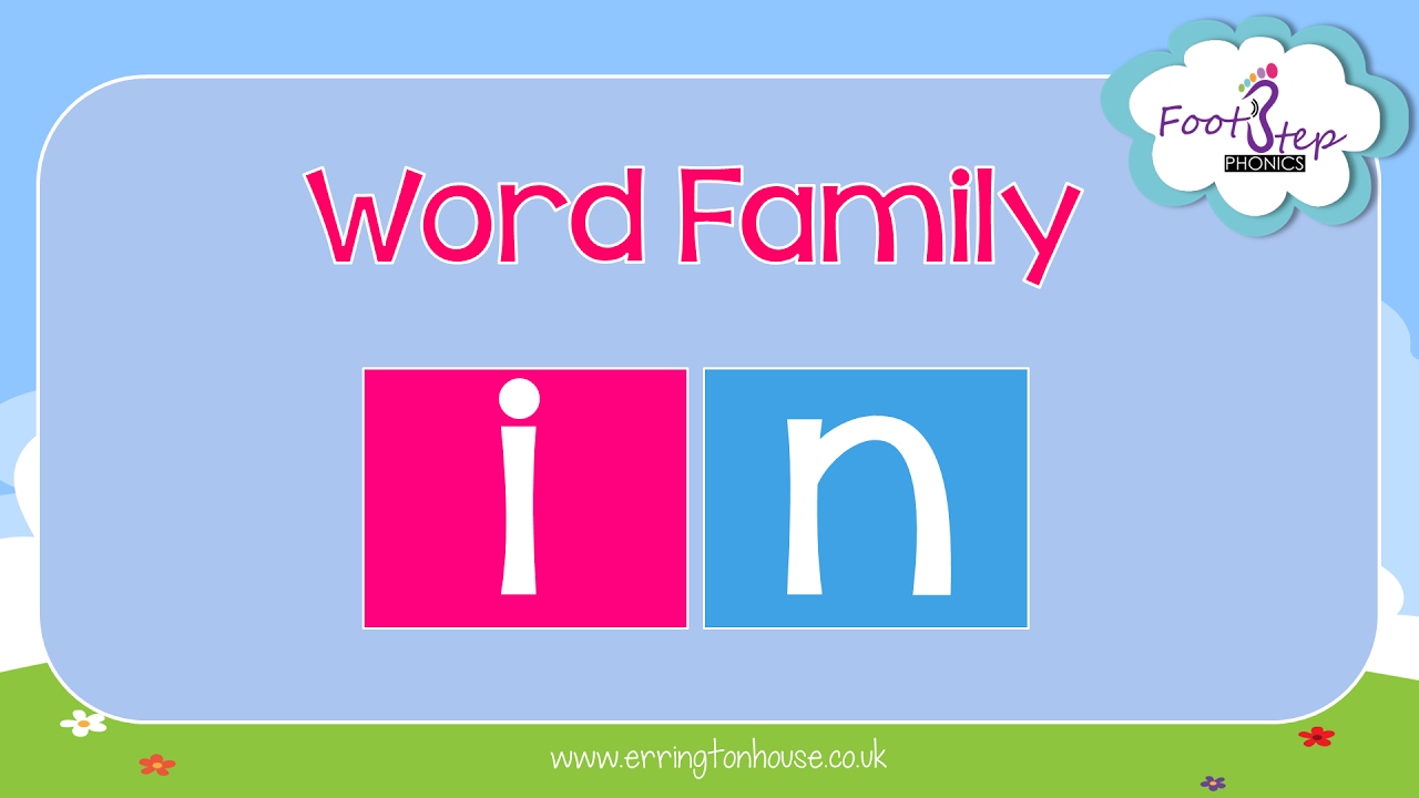 FootStep Phonics - IN Word Family