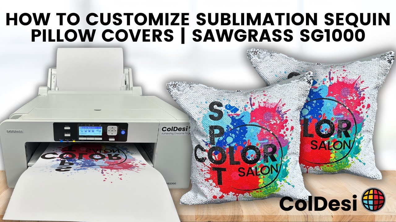 How to Customize Sublimation Sequin Pillow Covers | Sawgrass SG1000