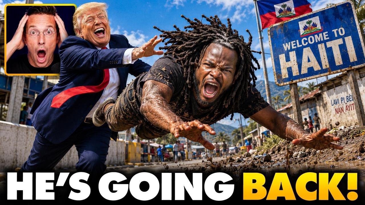 Trump DEPORTS Viral Haitian Illegal On LIVE-TV as He Throws Psychotic MELTDOWN on Deportation Flight