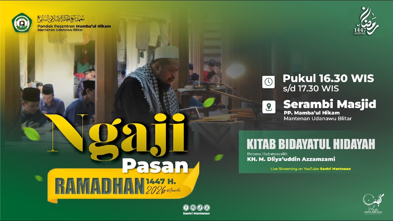 Live pengaosan Bidayatul Hidayah Day 12 II القول في معاصي القلب