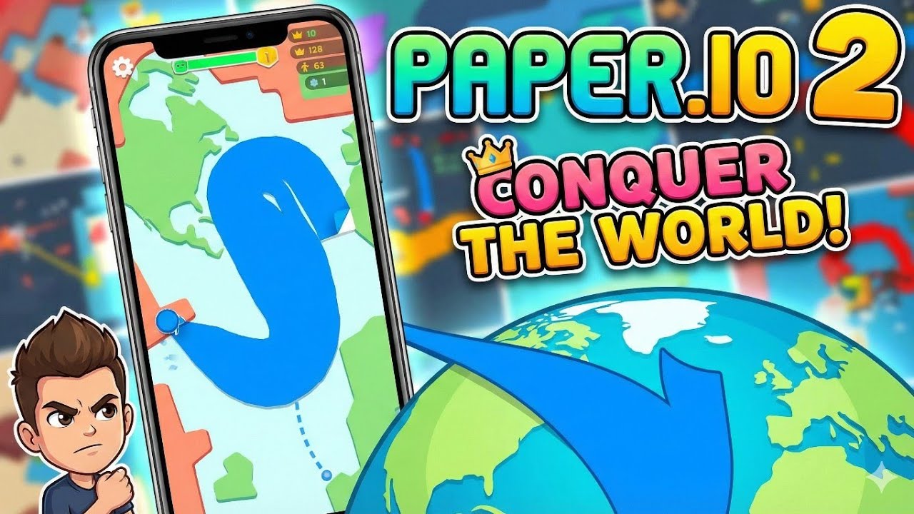Paper io. Concure the world #gameplay 