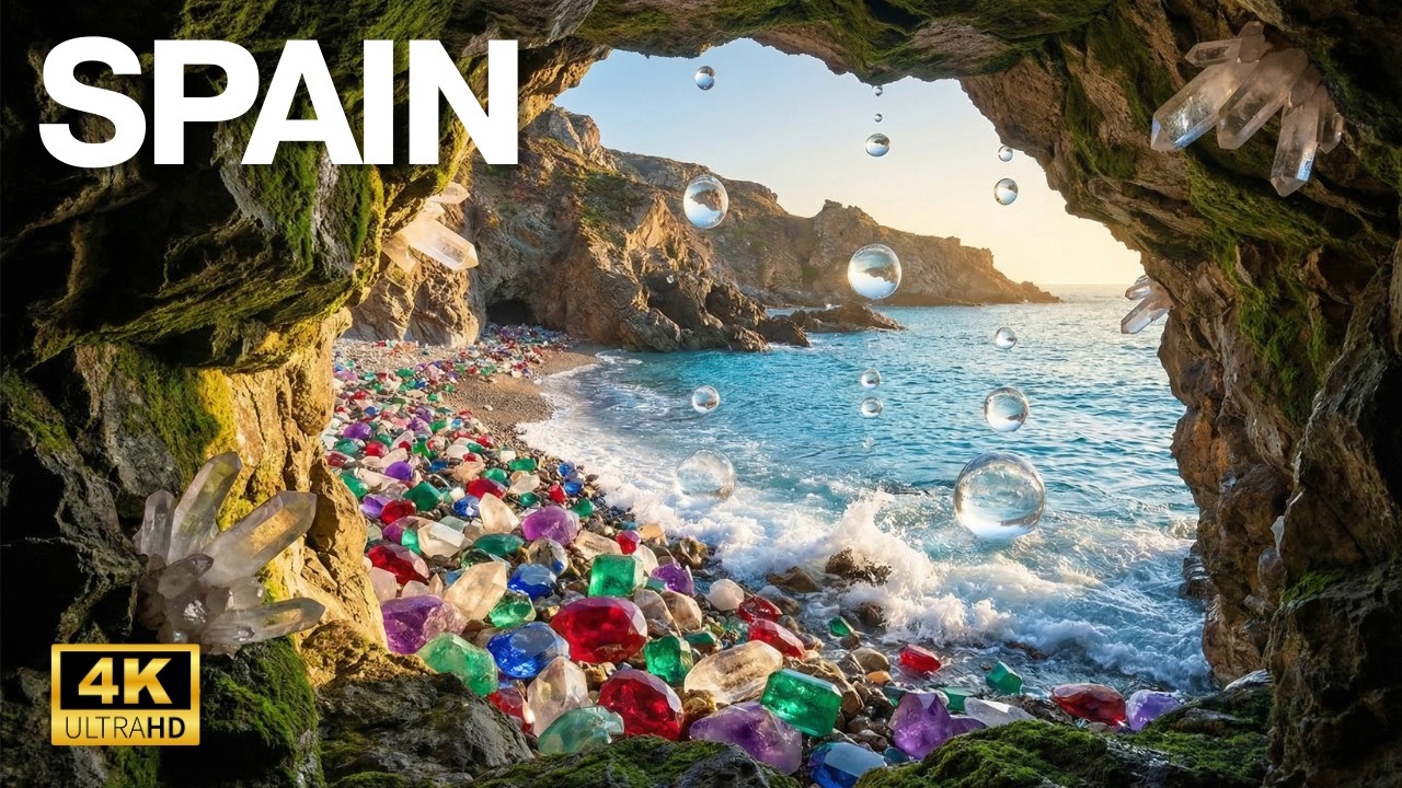 🇪🇸 THE EARTH'S BARCODE | The Impossible Razor-Sharp Coastline Of Spain | 3 Hours Deep Focus
