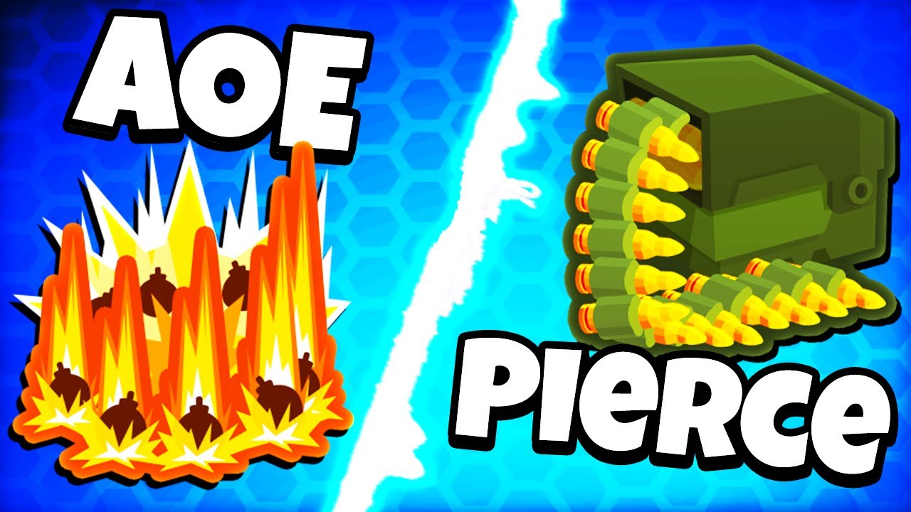 Только AOE против только PIERCE в BTD 6