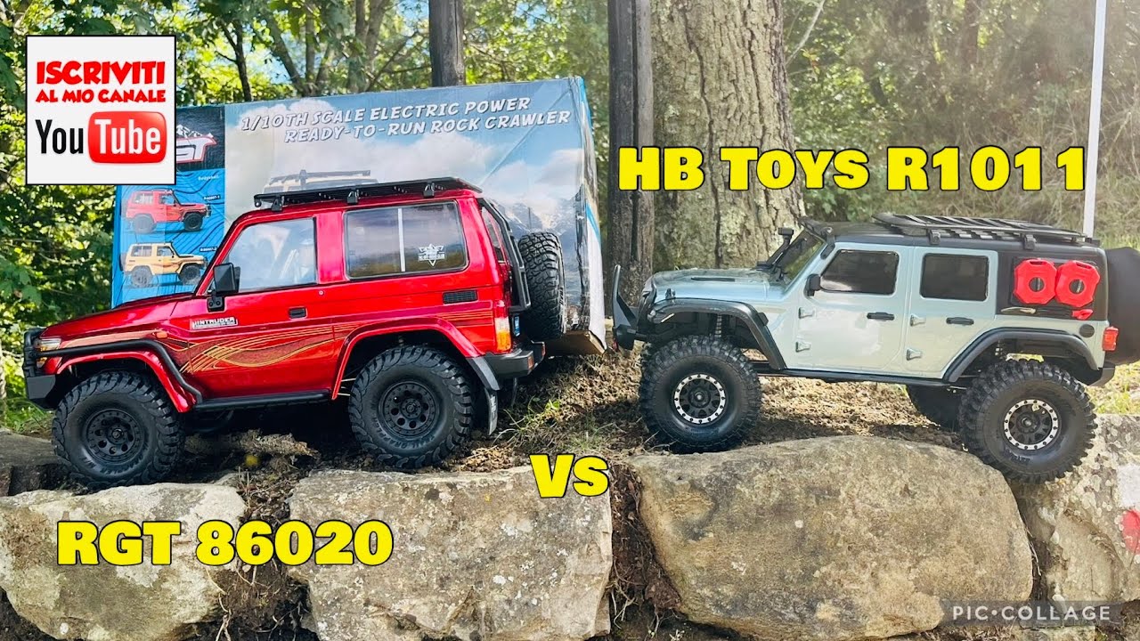 RGT EX86020 INTRUDER Toyota Land Cruiser Hzj71 Vs HB Toys R1011 Jeep Wrangler Ribicon