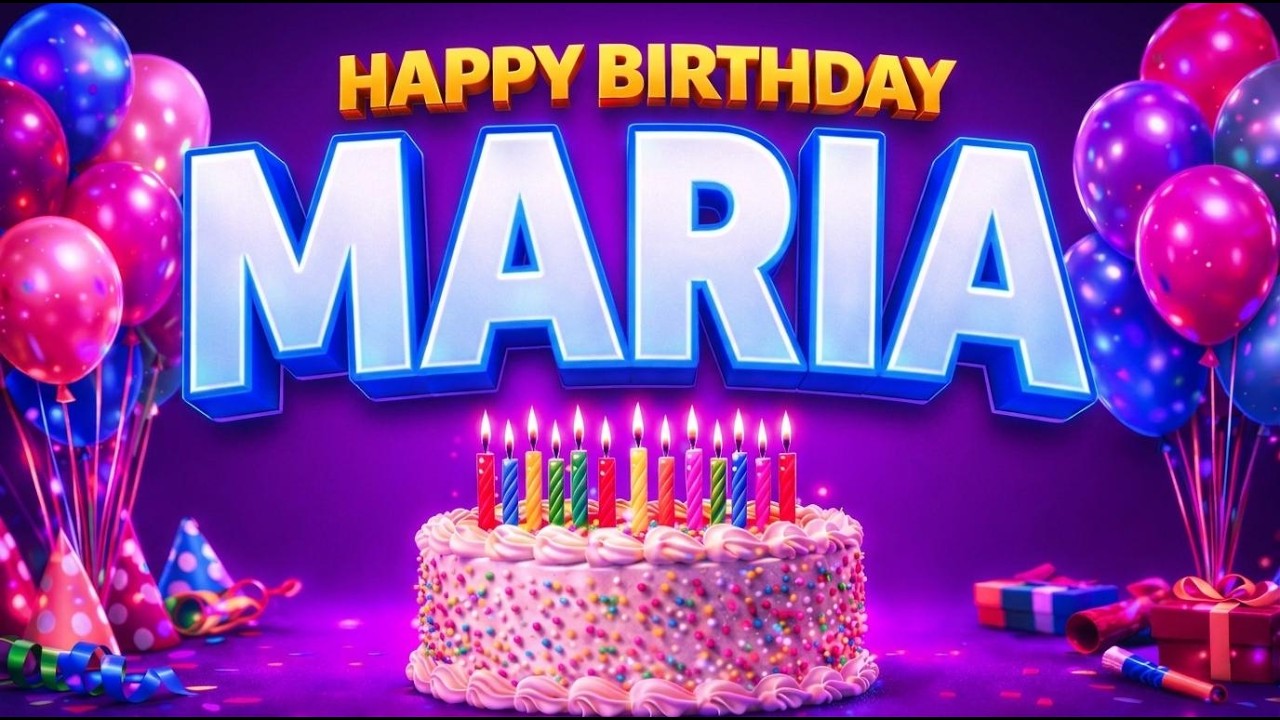 Happy Birthday Maria 🎂 | Personalized Birthday Song for Maria