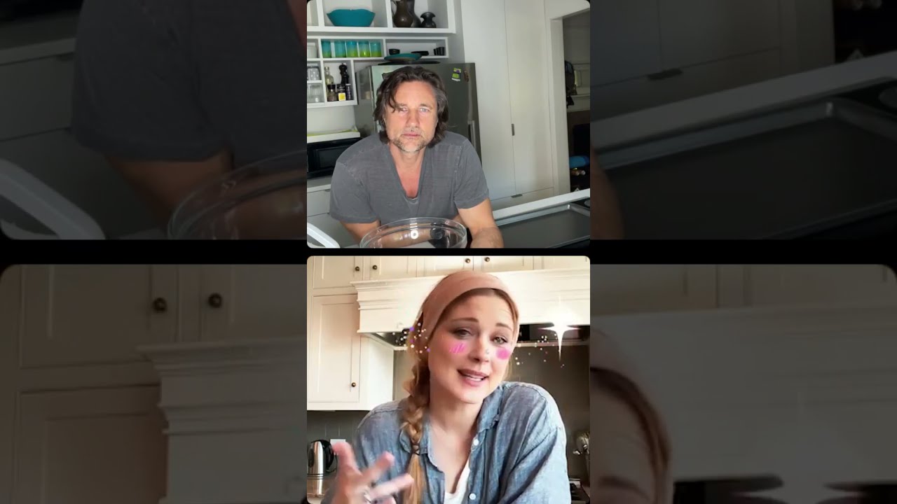 Martin Henderson aka Jack and Alexandra Breckenridge aka Mel of #VirginRiver Cooking
