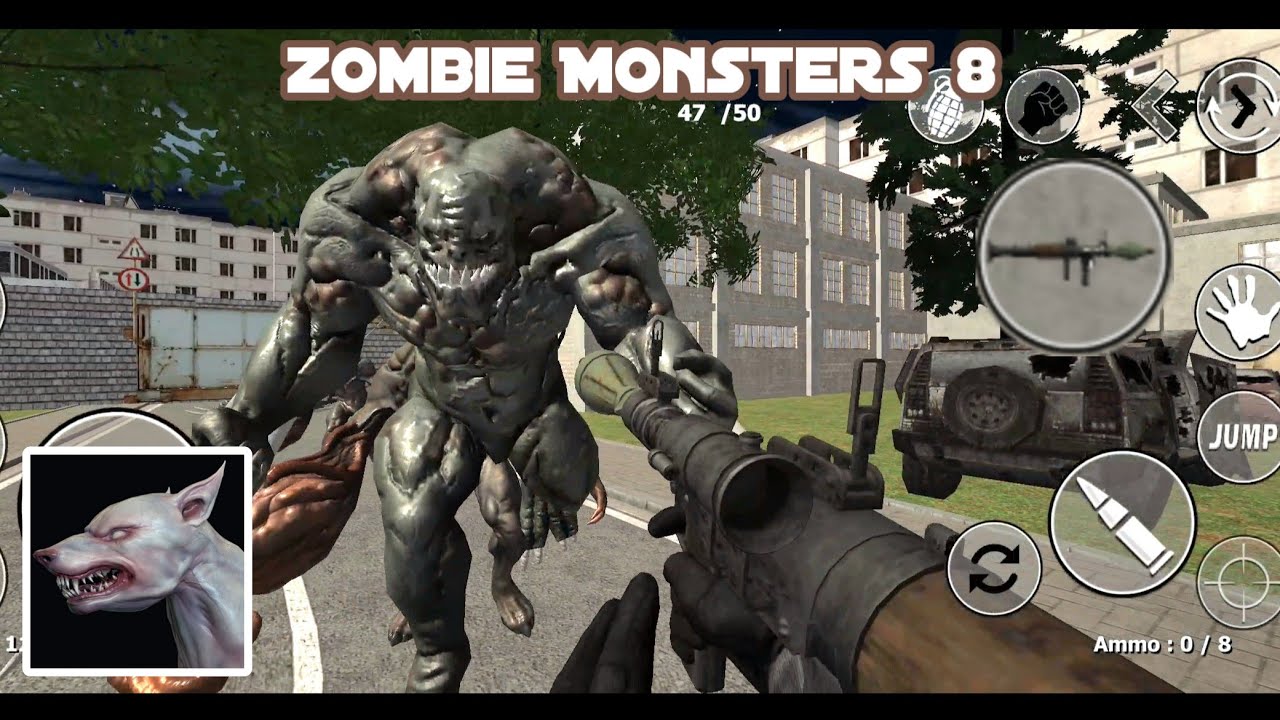 Zombie Monsters 8 - with All POWERFUL WEAPONS - level 14-16