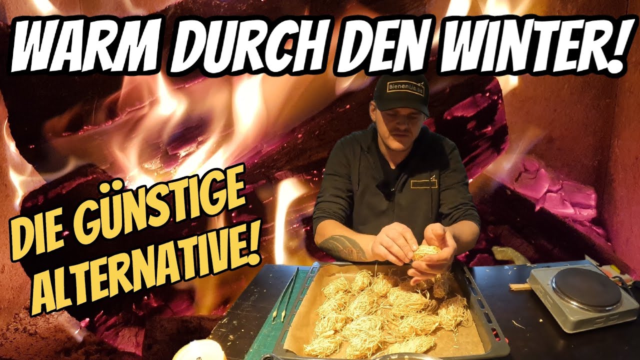 kostenlose Grillanzünder selber machen | Bio Kaminanzünder aus Bienenwachs und Holzspähne
