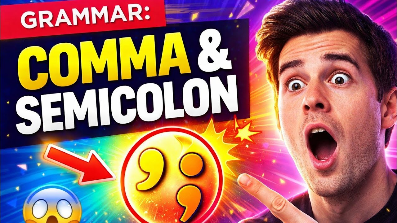 Most Students Use This Wrong! 😱 Comma & Semicolon Made EASY | Grade 5 English Grammar