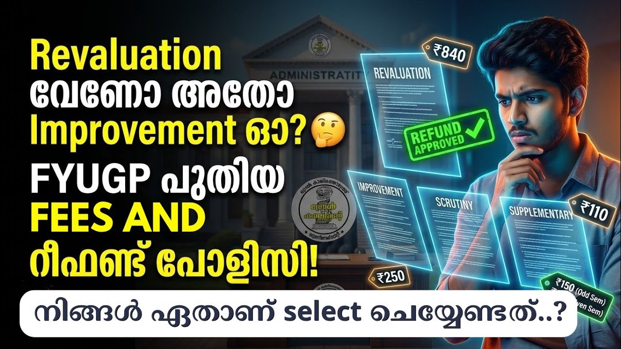 Calicut university | revaluation | improvement | scrutiny | supply | what should you choose..? 