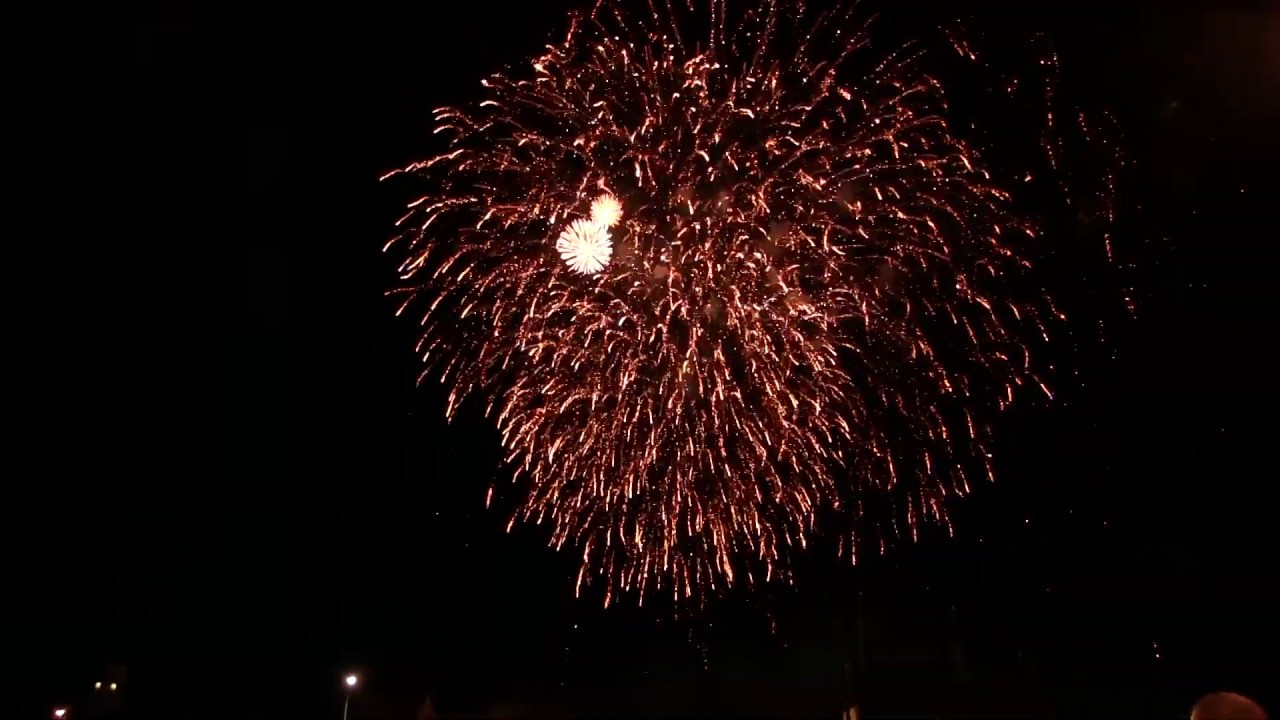 Novoroční ohňostroj - Slaný 2019