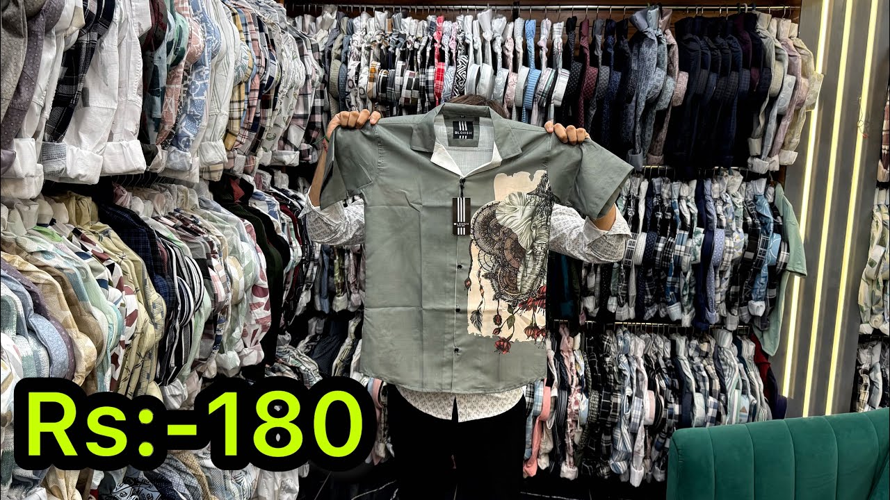 Rs:-180🔥/ Designer ￼Shirt Manufacturer/ Surat Shirt Manufacturer/ Surat Shirt Wholesale Market