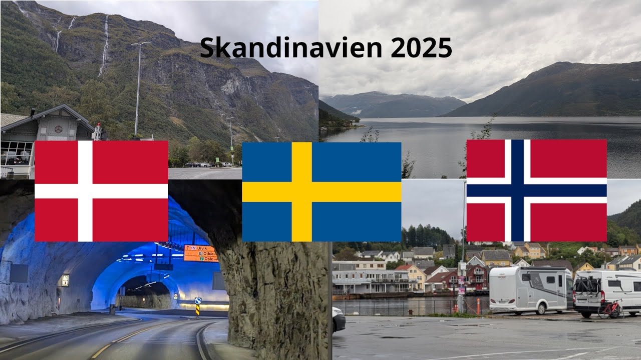 Skandinavien Teil 7, unsere Rundreise im September von  Gudvangen 240km nach Sand