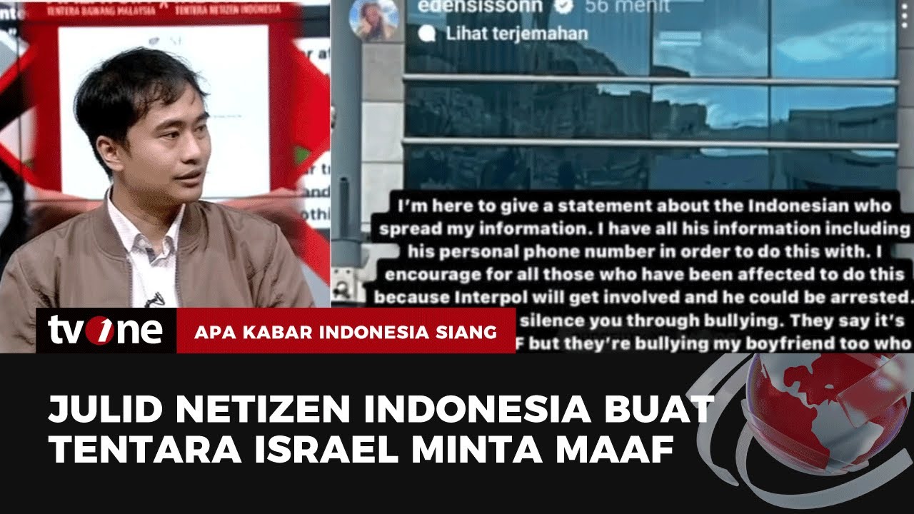 Akibat Komentar Julid Netizen Indonesia, Tentara Israel Kapok, dan Minta Maaf | AKIS tvOne